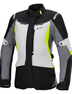 ALPINESTARS ЖЕНСКАЯ МОТОКУРТКА STELLA ST-1 ЧЕРНЫЙ/СИНИЙ/СЕРЫЙ/ФЛУОРЕСЦЕНТНЫЙ ЖЕЛТЫЙ ВОДОНЕПРОНИЦАЕМЫЙ ЧЕРНЫЙ ТЕКСТИЛЬ