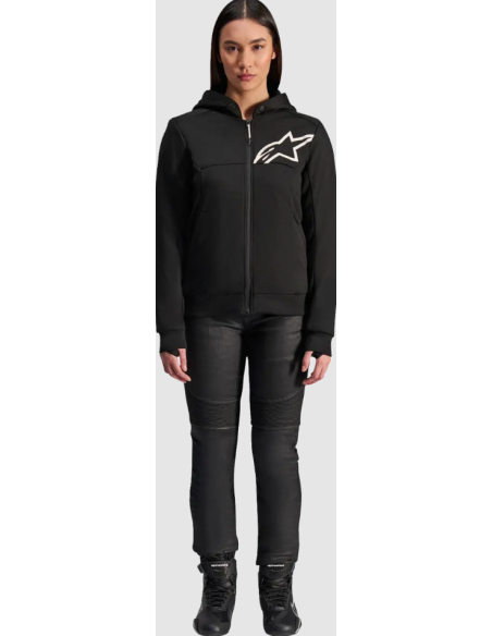 ALPINESTARS ЖЕНСКАЯ ЛЕТНЯЯ ТЕКСТИЛЬНАЯ МОТОКУРТКА STELLA CHROME V2 SPORT BLACK/WHITE