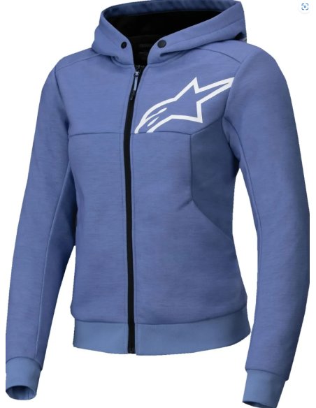 ALPINESTARS MOTERIŠKA STELLA CHROME V2 SPORT BLUE/WHITE/VIOLET VASARINĖ TEKSTILINĖ MOTO STRIUKĖ