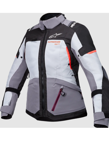 ALPINESTARS ЖЕНСКАЯ ТЕКСТИЛЬНАЯ МОТОКУРТКА STELLA ANDES V4 DRYSTAR BLACK/GRAY/CORAL