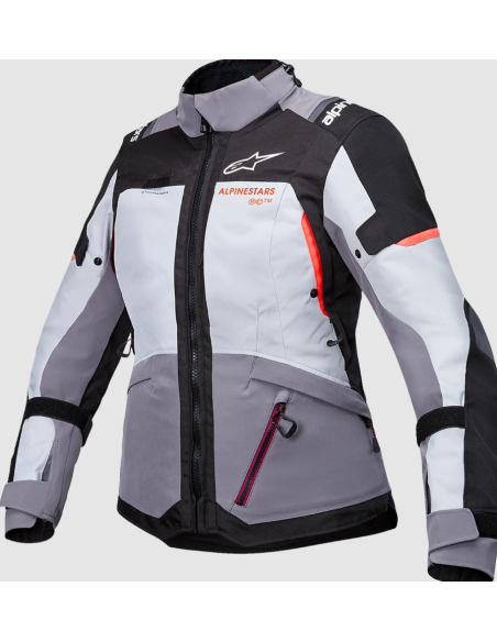 ALPINESTARS ЖЕНСКАЯ ТЕКСТИЛЬНАЯ МОТОКУРТКА STELLA ANDES V4 DRYSTAR BLACK/GRAY/CORAL