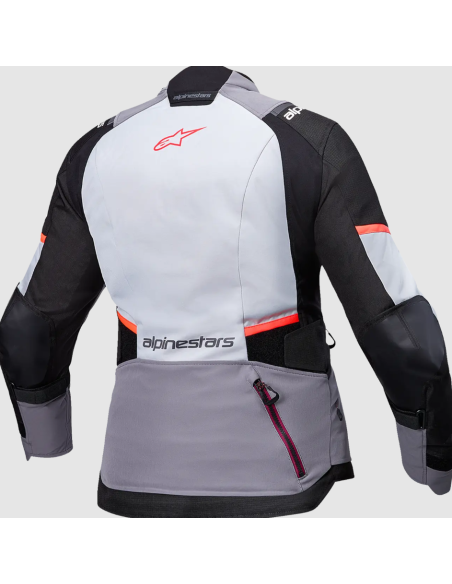 ALPINESTARS WOMEN'S STELLA ANDES V4 DRYSTAR BLACK/GRAY/CORAL TEXTILE MOTO JACKET