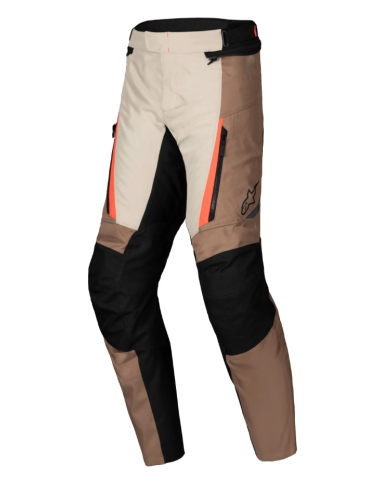 ALPINESTARS ST-1 WATERPROOF BLACK/TAN TEXTILE MOTO TROUSERS