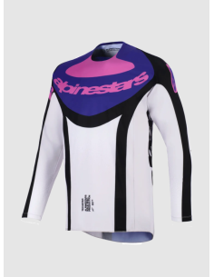 ALPINESTARS TECHSTAR KNIF BLACK/GRAY/PURPLE CROSS MOTO JACKET