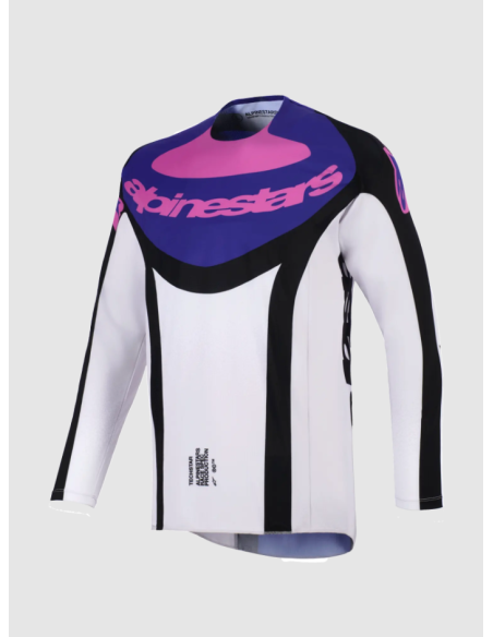 ALPINESTARS МОТОКУРТКА TECHSTAR KNIF BLACK/GRAY/PURPLE CROSS