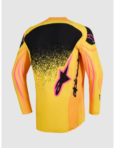 ALPINESTARS TECHSTAR NOMUR PINK/YELLOW/ORANGE CROSS-COUNTRY MOTO JACKET