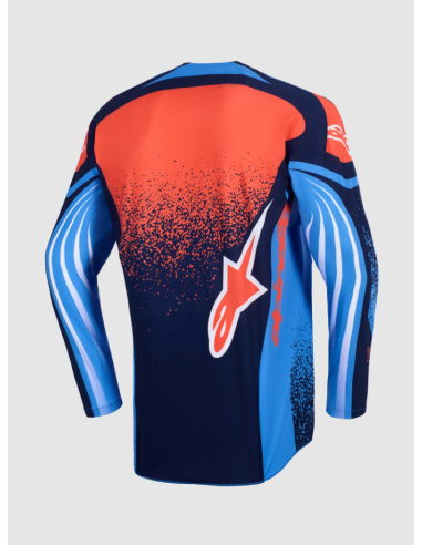 ALPINESTARS TECHSTAR NOMUR BLUE/ORANGE/NAVY CROSSOVER MOTO JACKET