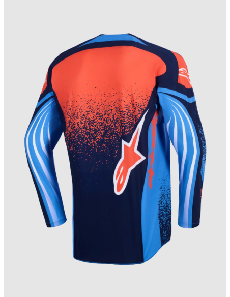 ALPINESTARS TECHSTAR NOMUR BLUE/ORANGE/NAVY CROSSOVER MOTO JACKET