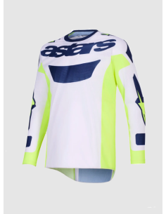 ALPINESTARS RACER AIR RIWAY BLUE/GRAY/YELLOW CROSS MOTO JACKET