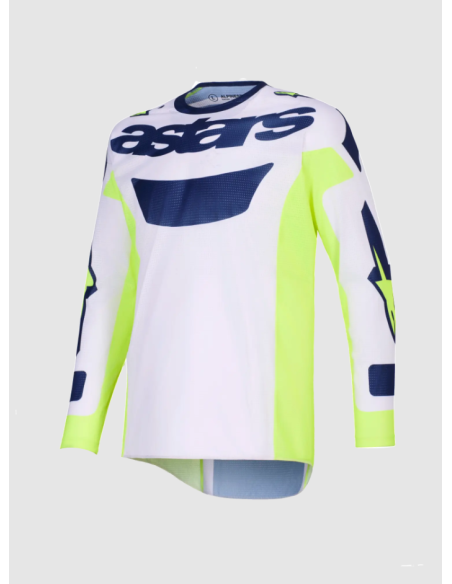 ALPINESTARS RACER AIR RIWAY BLUE/GRAY/YELLOW CROSS MOTO JACKET
