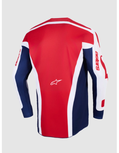 ALPINESTARS RACER RIWAY BLUE/RED/WHITE CROSS MOTO JACKET