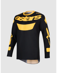 ALPINESTARS RACER RIWAY BLACK/YELLOW CROSS MOTO JACKET