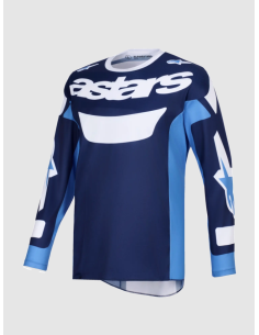 ALPINESTARS RACER RIWAY BLUE/WHITE CROSS MOTO JACKET