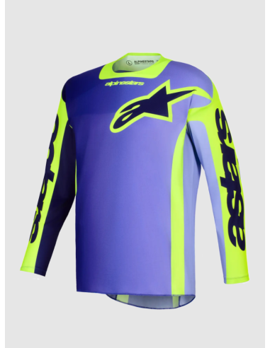 ALPINESTARS RACER PORTL PURPLE/YELLOW CROSS MOTO JACKET