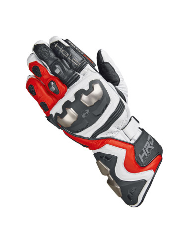 HELD TITAN RR BLACK/WHITE/RED ILGOS ODINĖS MOTO PIRŠTINĖS