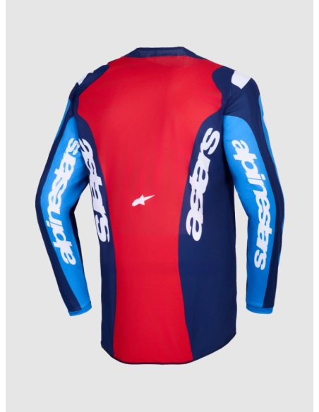ALPINESTARS FLUID GRID BLUE/RED CROSS MOTO JACKET