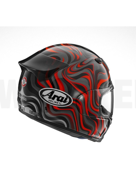 ARAI QUANTIC SWIRL WHITE SPORTS/CRUPT MOTO CHALLENGE