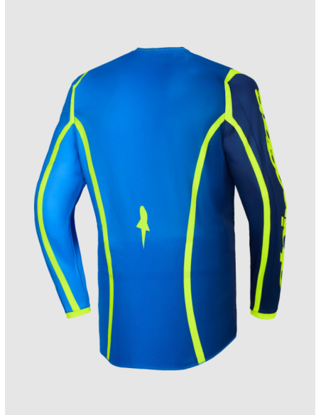 ALPINESTARS FLUID APEX BLACK/YELLOW CROSS MOTO SHIRT