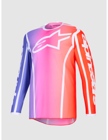 ALPINESTARS FLUID APEX BLACK/YELLOW CROSS MOTO SHIRT