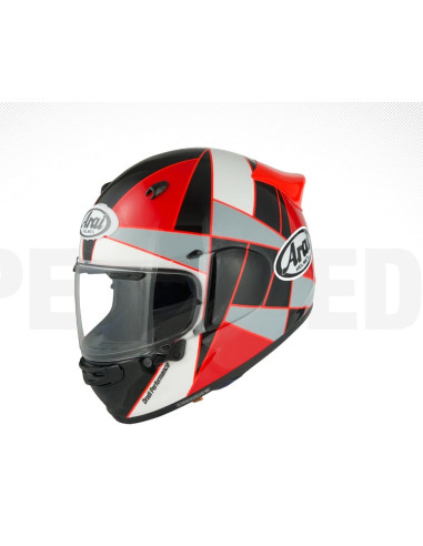 ARAI QUANTIC PEAK RED SPORTINIS/UŽDARAS MOTO ŠALMAS