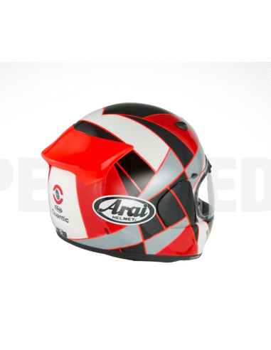ARAI QUANTIC PEAK RED SPORTS/INDOOR MOTORCYCLE HELMET