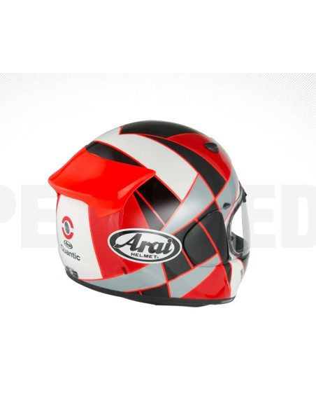 ARAI QUANTIC PEAK RED SPORTS/INDOOR MOTORCYCLE HELMET
