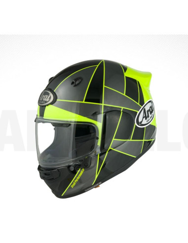 ARAI QUANTIC PEAK YELLOW SPORTINIS/UŽDARAS MOTO ŠALMAS