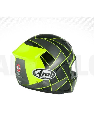 ARAI QUANTIC PEAK YELLOW SPORTINIS/UŽDARAS MOTO ŠALMAS