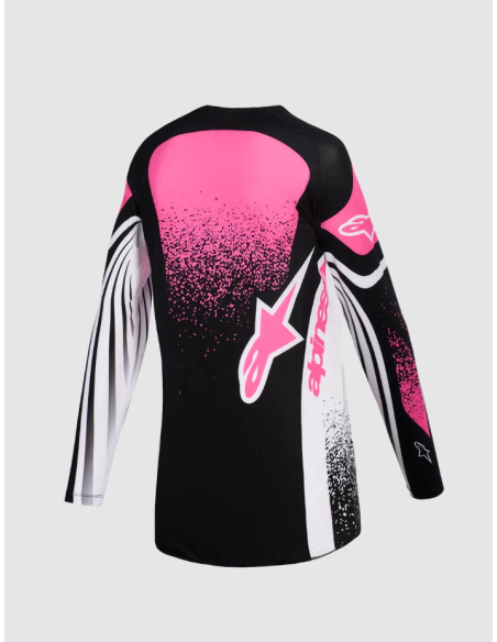 ALPINESTARS WOMEN'S STELLA TECHSTAR NOMUR BLACK/WHITE CROSS MOTO JACKET
