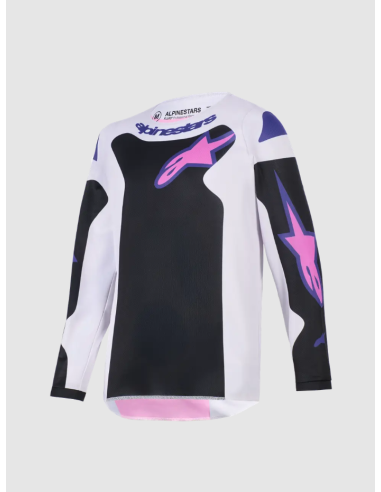 ALPINESTARS MOTHER STELLA TECHSTAR NOMUR BLACK/WHITE CROSS MOTOR SHIRT