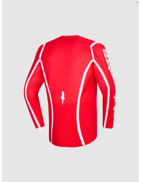 ALPINESTARS FLUID APEX RED/WHITE CROSS MOTO JACKET FOR KIDS