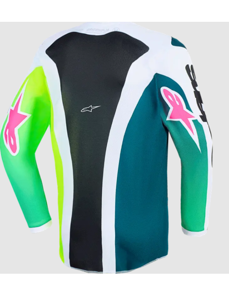 ALPINESTARS КУРТКА ДЕТСКАЯ FLUID PORTL BLACK/GREEN/WHITE CROSS MOTO