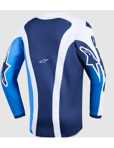 ALPINESTARS CHILDREN'S FLUID PORTL BLUE/WHITE CROSS MOTO JACKET