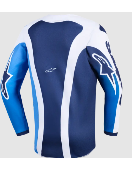 ALPINESTARS CHILDREN'S FLUID PORTL BLUE/WHITE CROSS MOTO JACKET