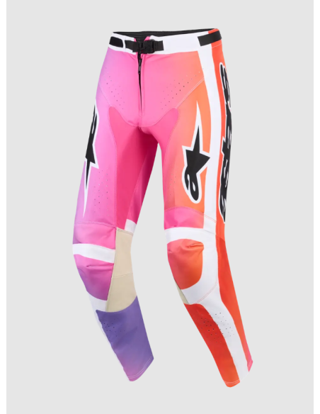 ALPINESTARS RACER AIR PORTL ORANGE/PINK/PURPLE/WHITE KROSINĖS MOTO KELNĖS