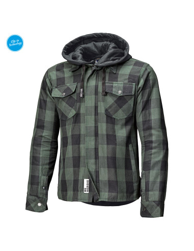 HELD LUMBERJACK II BLACK/GREEN TEKSTILINĖ MOTO STRIUKĖ