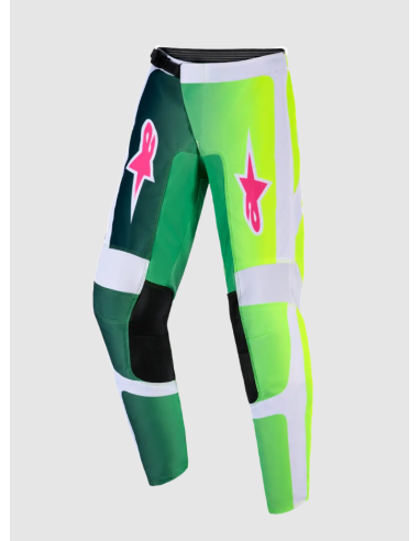 ALPINESTARS FLUID PORTL BLACK/GREEN/WHITE CROSS-COUNTRY MOTORCYCLE TROUSERS FOR KIDS