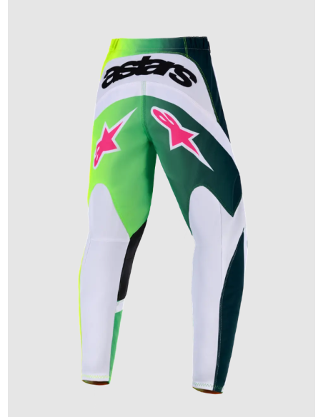 ALPINESTARS FLUID PORTL BLACK/GREEN/WHITE CROSS-COUNTRY MOTORCYCLE TROUSERS FOR KIDS