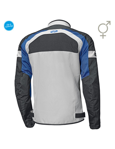 HELD TROPIC 3.0 GREY/BLUE VASARINĖ TEKSTILINĖ MOTO STRIUKĖ