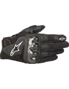 ALPINESTARS SMX-1 AIR CARBON V2 BLACK MOTO GLOVES
