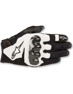 ALPINESTARS МОТОПЕРЧАТКИ SMX-1 AIR CARBON V2 ЧЕРНЫЙ/ФЛУОРЕСЦЕНТНЫЙ КРАСНЫЙ