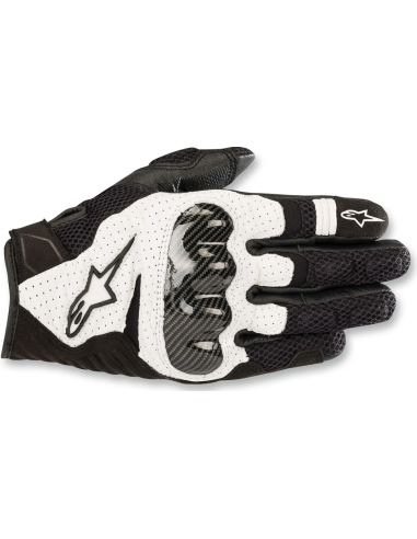 ALPINESTARS SMX-1 AIR CARBON V2 BLACK/FLUORESCENT RED MOTO PRINTS