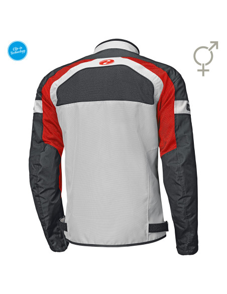 HELD TROPIC 3.0 GREY/RED VASARINĖ TEKSTILINĖ MOTO STRIUKĖ