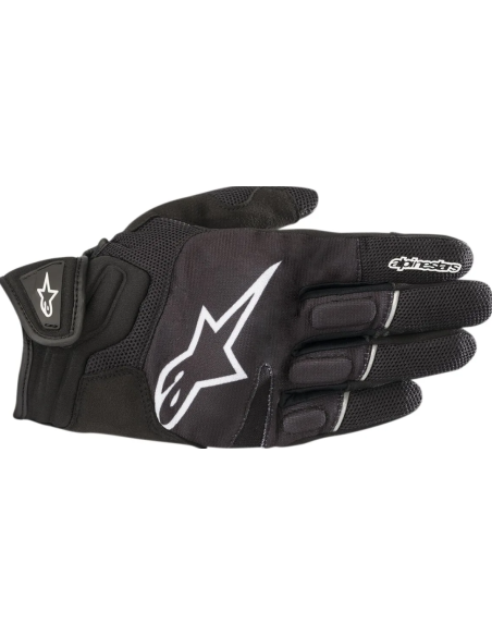 ALPINESTARS ATOM BLACK/WHITE MOTO GLOVES