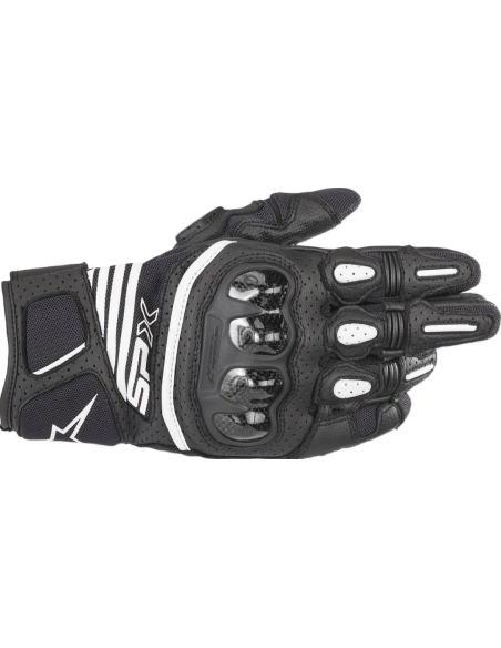 ALPINESTARS SPX AIR CARBON V2 BLACK MOTO GLOVES