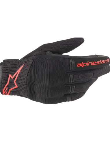 ALPINESTARS COOPER BLACK/FLUORESCENT RED MOTO PIRŠTINĖS
