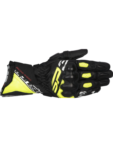 ALPINESTARS SP-3 BLACK/WHITE/FLUORESCENT YELLOW  MOTO PIRŠTINĖS
