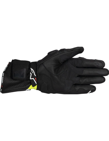 ALPINESTARS SP-3 BLACK/WHITE/FLUORESCENT YELLOW MOTO GLOVES