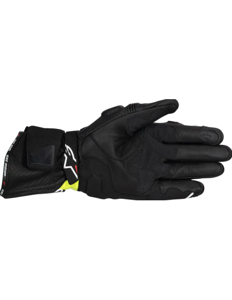 ALPINESTARS SP-3 BLACK/WHITE/FLUORESCENT YELLOW MOTO GLOVES