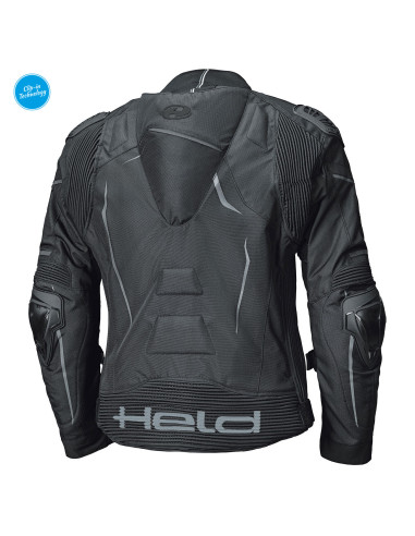 HELD SAFER SRX BLACK TEXTILE MOTO JACKET